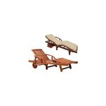 Transat de jardin tami sun 200cm avec coussin