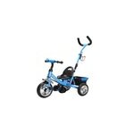 Tricycle bleu pour enfant avec barre � pousser