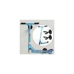 Trottinette freestyle bleue abec 7 avec 2 supports muraux