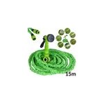 Tuyau d'arrosage flexible 15m vert multi - buses