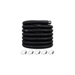 Tuyau de piscine flexible noir �38mm x 10m