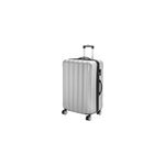 Valise rigide argent taille xl - bagage cadenas malle voyage vacances transport