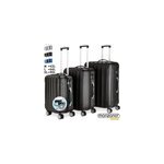 Valise rigide bleu taille l - bagage cadenas malle voyage vacances transport