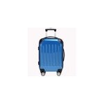 Valise rigide bleu taille m - bagage cadenas malle voyage vacances roulettes