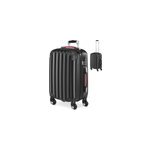 Valise rigide noire m 34l 33, 5x21x50cm bagage avec cadenas
