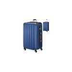 Valise rigide xl bleu 45, 5x28x70cm avec serrure