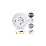 Veilleuse avec prise �lectrique - 9x led - 3 couleurs - s�curit� pour enfants