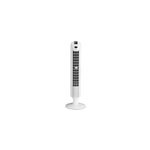 Ventilateur colonne oscillant blanc 84cm