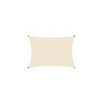 Voile d'ombrage auvent pehd rectangulaire 3x4m cr�me jardin balcon terrasse