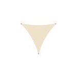Voile d'ombrage auvent triangulaire 5x5x5m cr�me