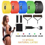 11pcs bandes de r�sistance set bands de fitness elastique musculation en latex professionnels entra�nement ...