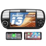 Awesafe autoradio android 13 2go + 64go pour fiat 500(2007 - 2015) 7 pouces ecran avec carplay android ...