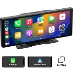 Awesafe gps voiture carplay sans fil, 10. 1  hd ecran tactile, airplay, android auto avec fonction d'enregistr ...