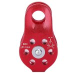 Bloc de poulie à corde unique robuste en alliage d'aluminium, équipement de sécurité d'escalade (rouge) ... Bloc de poulie à corde unique robuste en alliage d'aluminium, équipement de sécurité d'escalade (rouge) ...