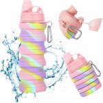Bouteilles d'eau pliable 500ml gourde pliable silicone bpa bouteille d'eau réutilisable gourdes de camping ... Bouteilles d'eau pliable 500ml gourde pliable silicone bpa bouteille d'eau réutilisable gourdes de camping ...