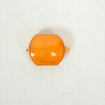 Cabochon int�rieur g�n�rique de clignotant av pour scooter mbk 50 booster orange
