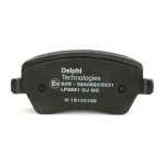 Delphi jeu de plaquettes de frein mercedes - benz, renault, nissan lp3551 410604076r, 410604775r, 410608481r ...