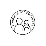 Disque signalitique electrostatique conduite accompagnee auto moto sticker auto collant uv eau csk c4 ...