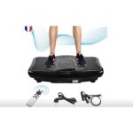 Dripex plateforme vibrante et oscillante ultra slim bluefin fitness 220 v / 60 hz 200 w 180 niveaux noir ...