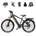 Eleglide t1 v�lo cyclomoteur electrique 36v 13ah 250w v�lo de trekking noir + ensemble de cinq pi�ces ...