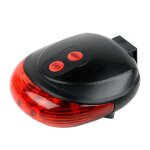 Feu arri�re du v�lo 2 laser et 5 led 7 modes avertissement de s�curit� de v�lo de montagne lampe clignotante ...