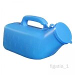 Figatia urinoir 2xmale avec poign�e et couvercle 1200ml bassin de lit pour voyageurs handicap�s seniors ...