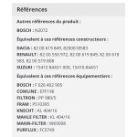 Filtre a gasoil bosch ff301