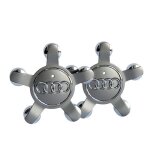 Jeu de 4 caches - moyeux 4f0601165 n roue emblme, pour enjoliveurs de 135 mm pour audi (; argent);