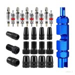 Kit d'outils de suppression de noyau de valve outil de serrage de noyau de valve de vélo valve presta ... Kit d'outils de suppression de noyau de valve outil de serrage de noyau de valve de vélo valve presta ...