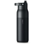 Larq purevis 2 utilisation quotidienne, fitness, randonn�e, sports 680 ml acier inoxydable noir