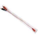 Lot de 2 cordons d�rivations en y rca plaqu� or