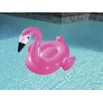 Matelas gonflable plage piscine bestway flamand rose 1. 35 * 1. 19m rose 83474