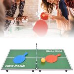 Mini jeu de ping - pong, jeu de tennis de table pliant, panneau de fibres de bois 1605g portable pour ...