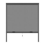 Moustiquaire de fenetre l125 x h145 cm en aluminium gris anthracite - recoupable en largeur et hauteur ... Moustiquaire de fenetre l125 x h145 cm en aluminium gris anthracite - recoupable en largeur et hauteur ...
