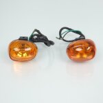 Paire de clignotant g�n�rique a cabochon orange pour moto scooter neuf en destockage