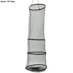 Panier de pche pliable a 3 couches, filet de trempage, cage pour garder les poissons vivants dans l'eau, ...