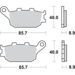 Plaquette de frein sbs p657 - rq racing