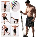 Pull up fitness - bandes de résistance / elastique musculation set 5 bandes, poignées, ancre de porte, ... Pull up fitness - bandes de résistance / elastique musculation set 5 bandes, poignées, ancre de porte, ...
