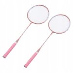Raquettes de badminton professionnelles roses