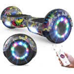 Rcb hoverboard 6. 5 pouces gyropode pour enfant et ados bluetooth - musique / led - roue clignotante ...