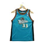 Reconditionn - maillot homme nba dtroit pistons retro - taille 14 / 16 ans - homme - bleu