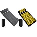 Tapis d'acupression, coussin de massage pour la t��te, le cou, le dos, les pieds, oreiller, soulagement ...