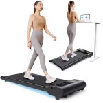 Tapis de course avec inclinaison, tapis de course compact avec affichage led, grande surface de course, ...