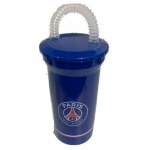Verre plastique avec paille 350ml psg - couleur aleatoire Verre plastique avec paille 350ml psg - couleur aleatoire