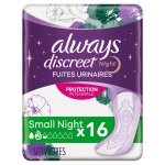 Always serviettes hyginiques pour fuites urinaires alwaysdiscreet serviettes small night pour fuites ...