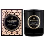 Voluspa maison noir bougie classique ambre lumiere