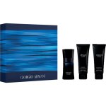 Armani eau de toilette spray pour homme 50 ml + all over body shampoo 75 ml + after shave balm 75 ml ...