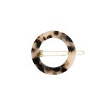 Bachca - barrette ronde ecaille barrettes et pinces  cheveux 1 pieces female