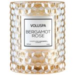Voluspa roses bougie cloche bergamot rose