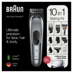 Braun tondeuse electrique braun mgk7221 tondeuse 10 - en - 1 - tondeuse barbe, corps et cheveux, conue ...